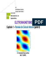 1 Revisão de Cálculo Vetorial Eletromagnetismo Parte 6 Mat 2020 1 v1