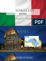 My Favorite City: Rome: Miguel y Asier