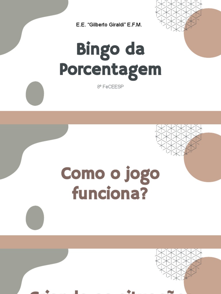 Bingo Da Porcentagem | PDF | Planets | Saturn