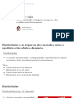 Elasticidades e impactos de impostos na oferta e demanda