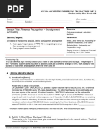 Lesson Title: Revenue Recognition - Consignment Accounting