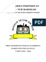 Buku Absen Perwiritan