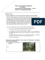 BIE2001: Law of Land Development Tutorial Week 2 Land Disposal and Related Matters - Part 1 Lecturer: Dr. Hasniyati Hamzah