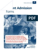 Patient Admission: Forms