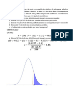 Ejemplo 2 Distribución Muestral de Proporciones