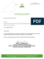Cotización Análisis de Suelo - 7 Municipios - 2