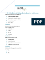 MS Office Shortcuts Multiple Choice Questions and Answers: 1. What Happens If You Press CTRL + Shift + F8?