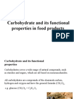 Carbohydrate and fat functional properties in foods