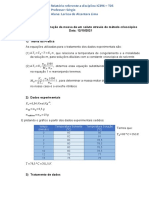 Método crioscópico para determinar massa de enxofre