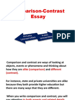 Comparison and Contrast Essay