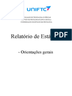 ESTRUTURA DO RELATÓRIO DE ESTÁGIO SUPERVISIONADO II, III e IV - finalizado UNIFTC