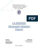 Generador hidráulico casero para producir energía eléctrica