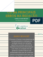 eBook Escrever e Praticar Os 06 Principais Erros Na Redacao