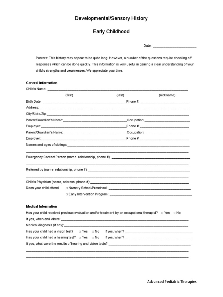 Functional Listening Questionnaire 0-3 YO | PDF | Childbirth | Pregnancy