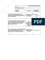 Matriz de desviaciones de auditoría de gestión en empresa de alimentos