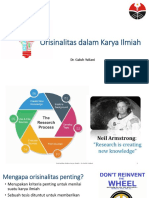 Orisinalitas Dalam Karya Ilmiah PDF