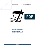 Business Plan The Boba Base: Performance Task in Entrepreneurship Sean Steven D. Alcazar