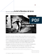 Terror - Breve Historia de La Literatura de Terror - Excentrya