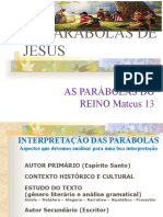 Parábolas de Jesus - Aula 03 - Mt 13 - Parabolas Do Reino - Parábolas Dos Solos