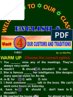 Unit 4 Our Customs and Traditions Lesson 6 Skills 2