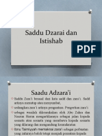 Saddu Dzarai Dan Istishab