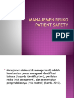 Manajemen Resiko Patient Safety