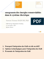 Intégration Des Énergies Renouvelables Dans Le Système Électrique