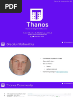 DevoxxUK 2021 - Thanos