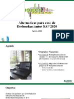 Alternativas Caso de Desbordamietos SAP 2022 - 19 - 08 - 2020