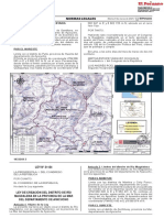 10 Normas Legales: Disposición Complementaria Modificatoria ÚNICA. Precísase Que El Distrito de Santillana, en