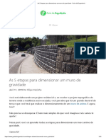 As 5 Etapas para Dimensionar Um Muro de Gravidade - Guia Da Engenharia