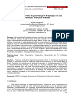 O Cobit Como Modelo de Governança de TI Aplicado em Uma Instituição Financeira Do Brasil