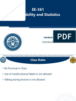 EE-361 Probability and Statistics