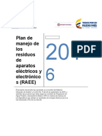 Plan de Manejo de RAEE 2016