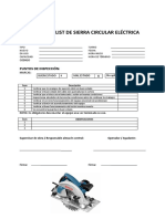 Check List Sierra Circular Eléctrica