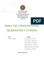 TEMA VII OFTALMOLOGIA - Conjuntivitis, Queratitis y Uveitis