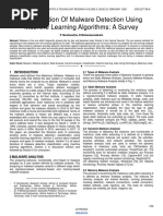 Classification of Malware Detection Using Machine Learning Algorithms A Survey