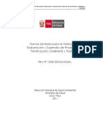 Norma Sanitaria para La Fabricación, Elaboración y Expendio de Productos de Panificación, Galletería y Pastelería