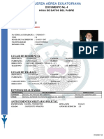 Datos Personales: Documento No. 4 Hoja de Datos Del Padre
