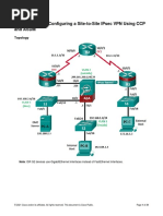 Lab Sous Gns3-Configuring A Site-To-Site Ipsec VPN Using CCP and Asdm