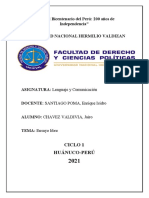 "Año Del Bicentenario Del Perú: 200 Años de Independencia" Universidad Nacional Hermilio Valdizan