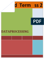Second Term Ss 2: Dataprocessing