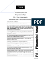 Financial Analyst P8nov09exampaper