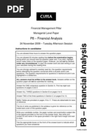 Financial Analyst P8nov09exampaper