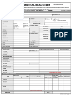 Personal Data Sheet