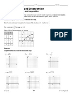 6-3 Study Guide and Intervention: Square Root Functions and Inequalities