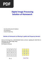 Digital Image Processing Solution of Homework