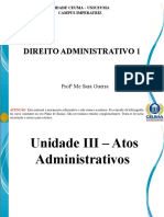 PARTE 1-AULA SLIDES Direito Administrativo 1 - Atos (1)