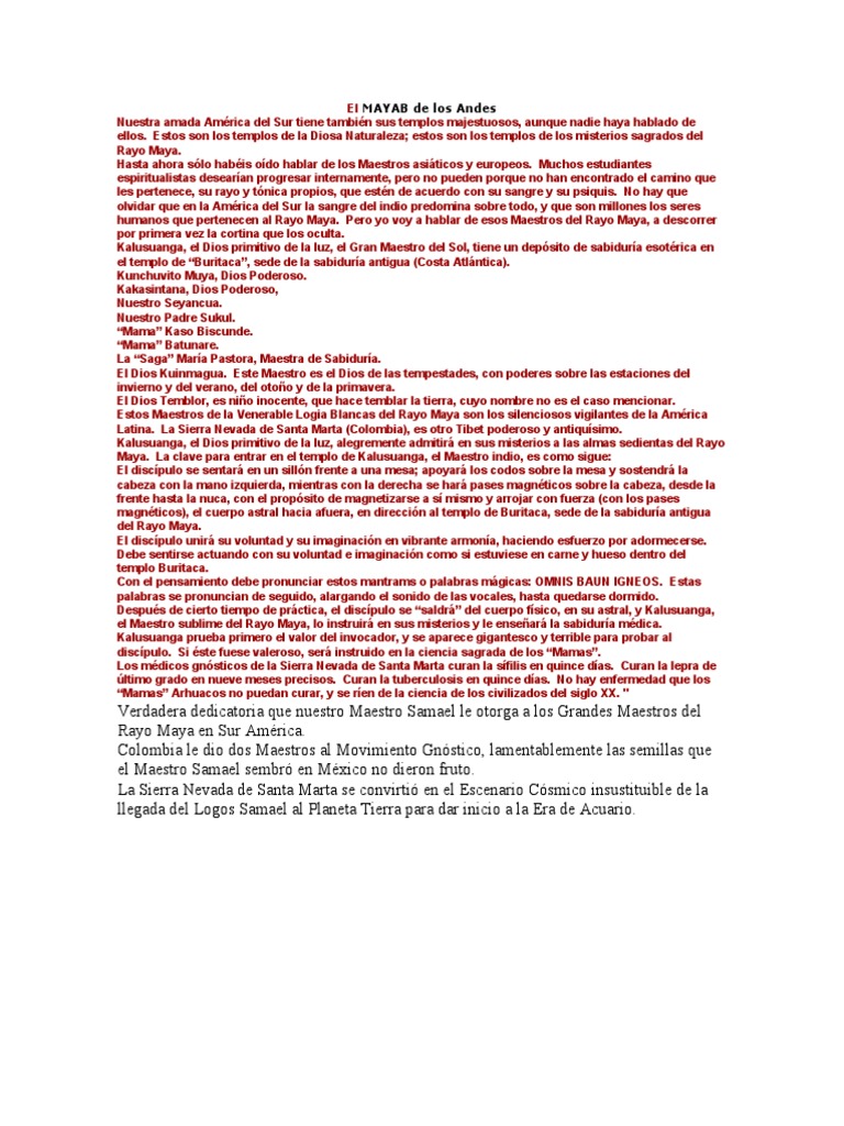 El MAYAB de Los Andes | PDF