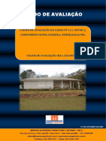 Laudo de Avaliação SÍTIO, Condominio Nossa Fazenda em Esmeraldas (Atualizado - OUTUBRO21)